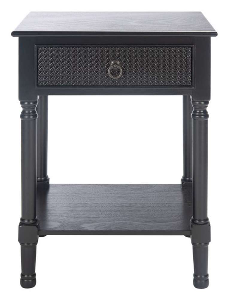 Safavieh - Haines 1Drw Accent Table - Black - ACC5720A veiw 1