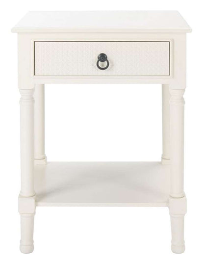 Safavieh - Haines 1Drw Accent Table - White - ACC5720D veiw 1