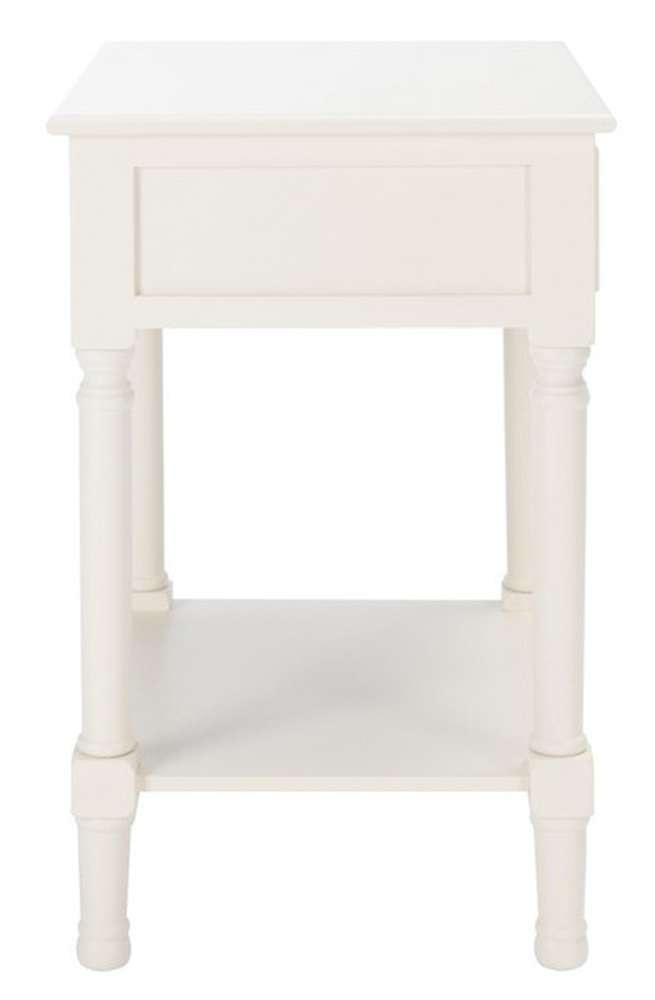 Safavieh - Haines 1Drw Accent Table - White - ACC5720D veiw 3