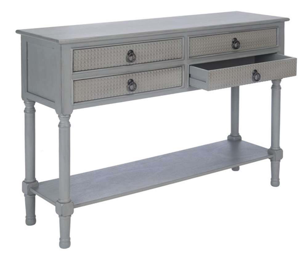 Safavieh - Haines 4Drw Console Table - Distressed - Grey - CNS5728B veiw 4