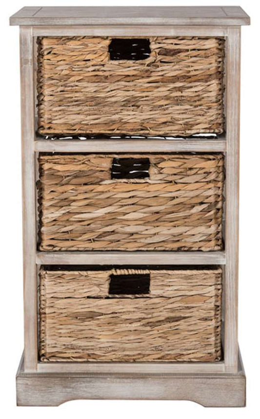 Safavieh - Halle Storage Side Table - White Washed - AMH5738E veiw 1