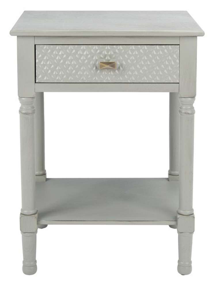 Safavieh - Halton 1Drw Accent Table - Distressed - Grey - ACC5712D veiw 1