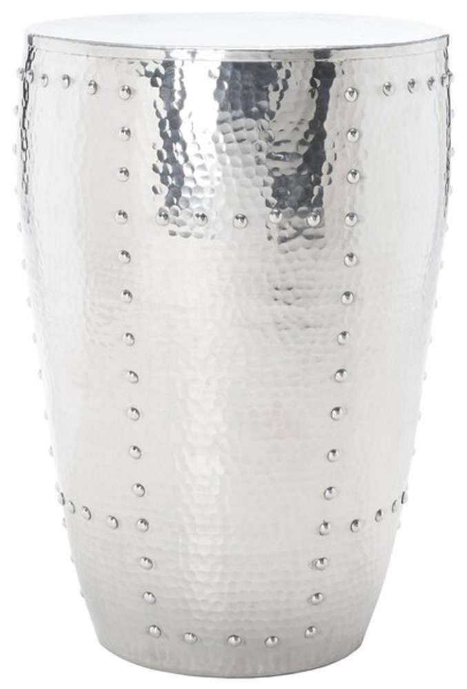 Safavieh - Hammersmith Metal Table Stool - Silver - FOX5514A veiw 1