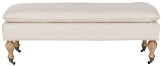 Safavieh - Hampton Pillow Top Bench - Creme - HUD8239L veiw 1