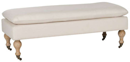 Safavieh - Hampton Pillow Top Bench - Creme - HUD8239L veiw 2