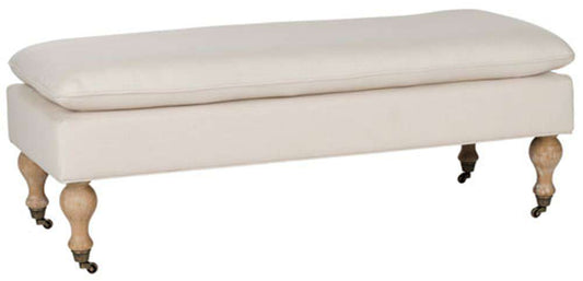 Safavieh - Hampton Pillow Top Bench - Creme - HUD8239L veiw 2
