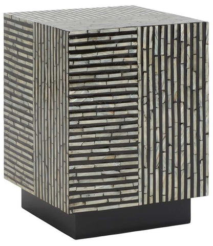 Safavieh - Hamza Square Stool - Multi - Black - STL1802A veiw 3