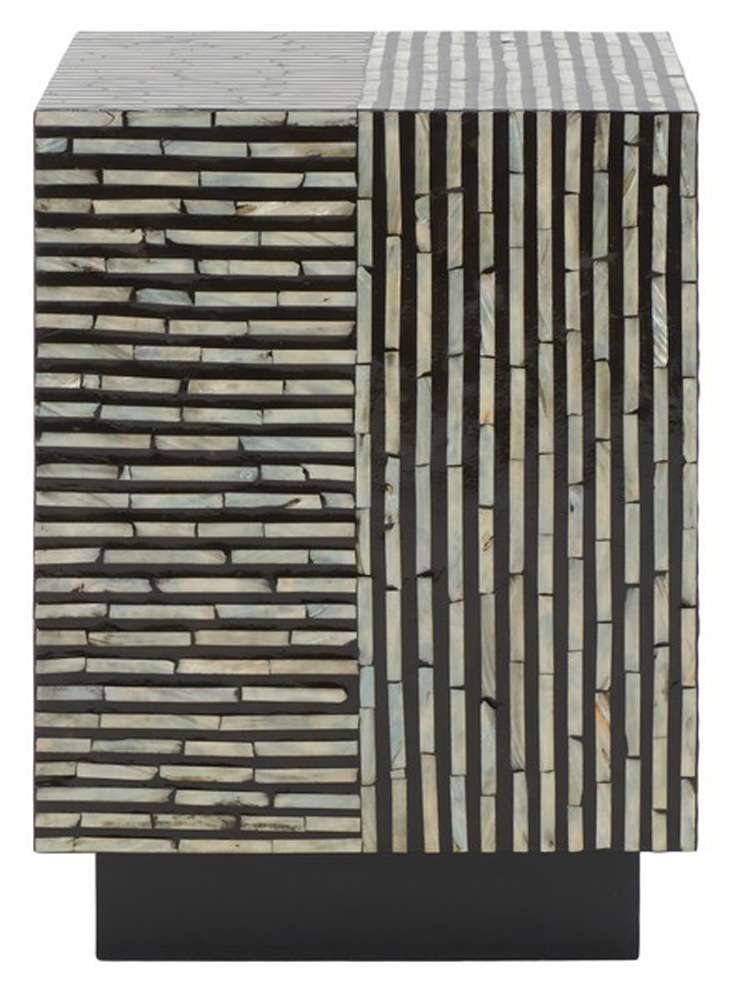 Safavieh - Hamza Square Stool - Multi - Black - STL1802A veiw 4