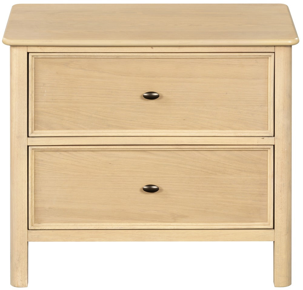 Safavieh - Hannaleigh 2 Drawer Wood Nightstand / Oak - SFV2230B view 1