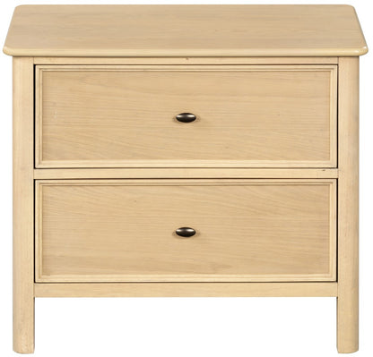 Safavieh - Hannaleigh 2 Drawer Wood Nightstand / Oak - SFV2230B view 1