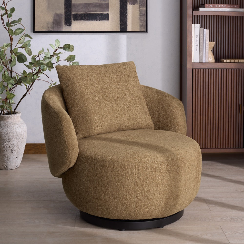 Safavieh - Hannalisa Swivel Chair / Light Brown - SFV2408A view 2