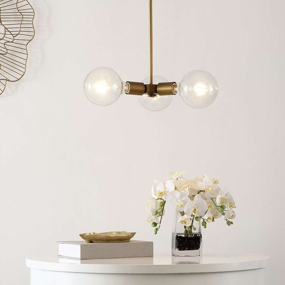 Safavieh - Harkin 3Lt 18 Inch Pendant - Brass - PND4011A veiw 2