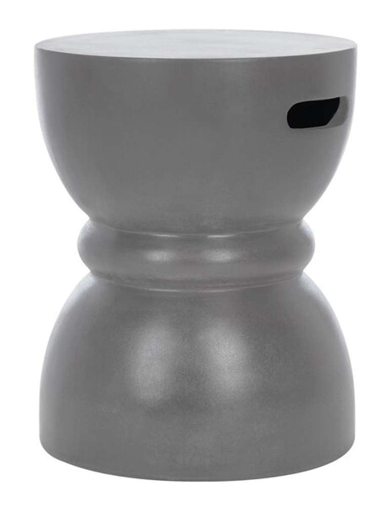 Safavieh - Haruki In/Outdoor Accent Stool - Dark Grey - VNN1006A veiw 3