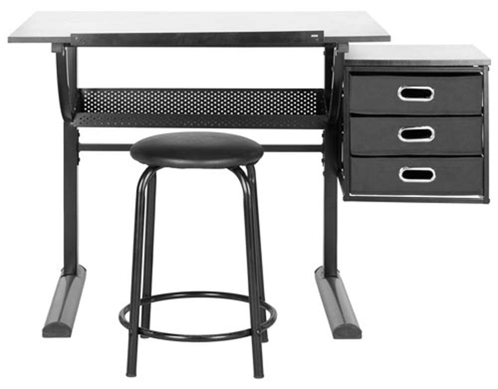 Safavieh - Harvard Writing Desk - Black - White - FOX2218A – AFA Stores