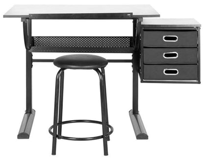 Safavieh - Harvard Writing Desk - Black - White - FOX2218A veiw 1