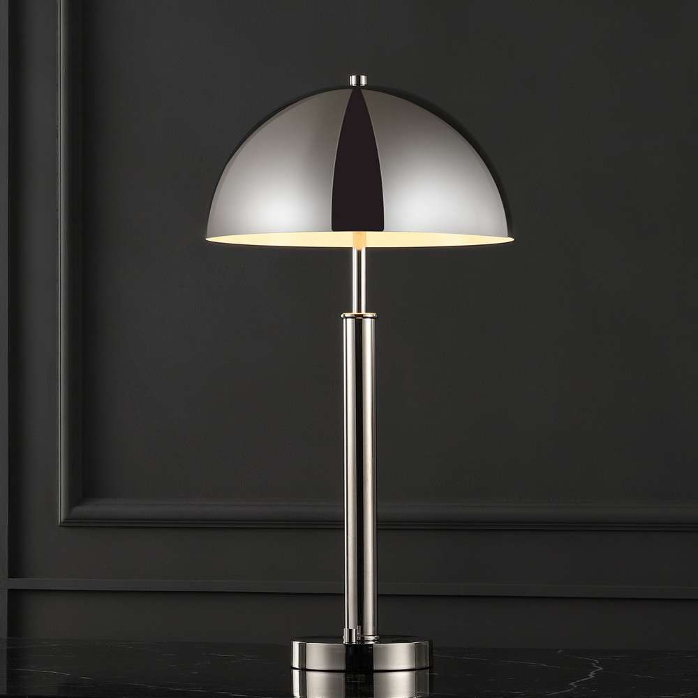 Safavieh - Couture - Harvey Metal Dome Table Lamp - Nickle - CTL1024B veiw 2