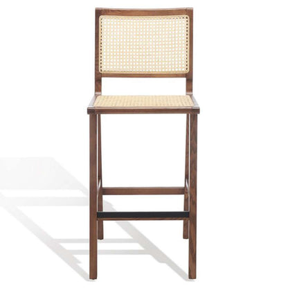 Safavieh - Couture - Hattie French Cane Barstool - Walnut - Natural - SFV4140D veiw 2