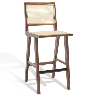 Safavieh - Couture - Hattie French Cane Barstool - Walnut - Natural - SFV4140D veiw 4