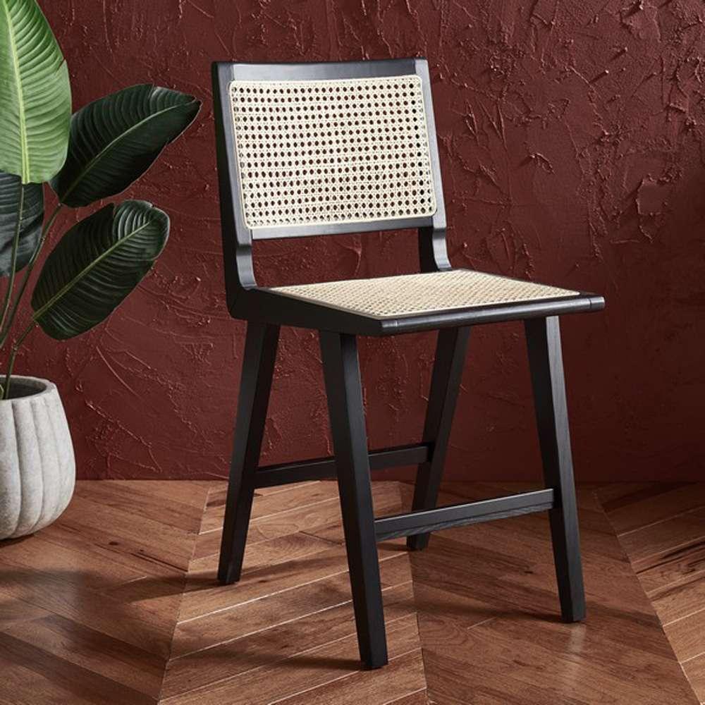 Safavieh - Couture - Hattie French Cane Counter Sto - Black - Natural - SFV4139A veiw 3