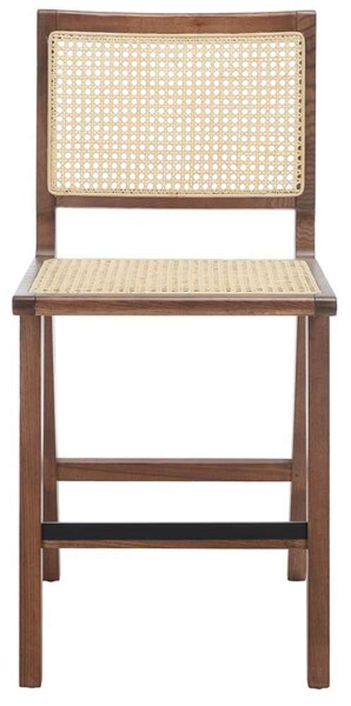 Safavieh - Couture - Hattie French Cane Counter Sto - Walnut - Natural - SFV4139D veiw 1