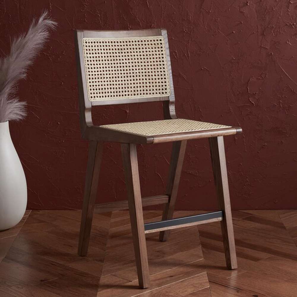 Safavieh - Couture - Hattie French Cane Counter Sto - Walnut - Natural - SFV4139D veiw 3