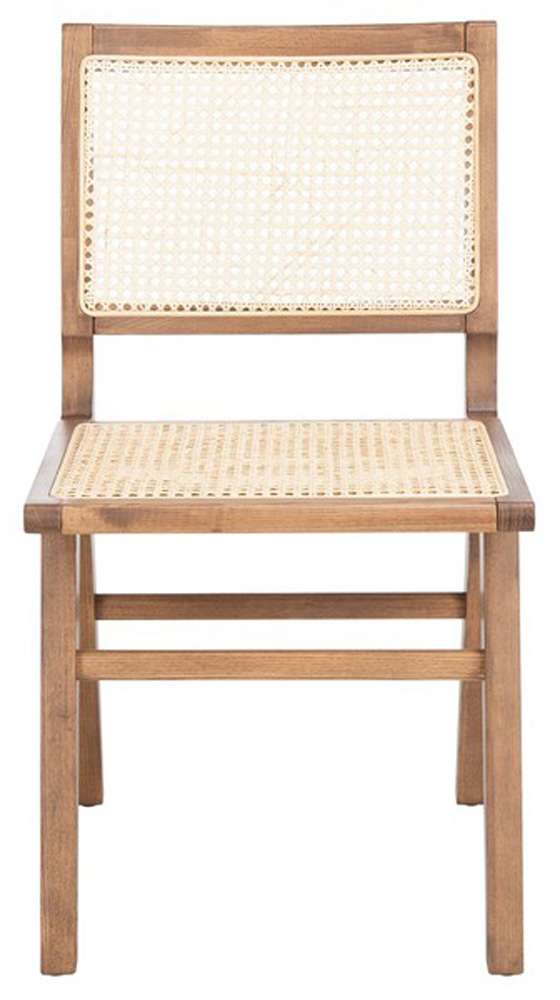 Safavieh - Couture - Hattie French Cane Dining Chair - Walnut  (Set of 2) - SFV4101D-SET2 veiw 1
