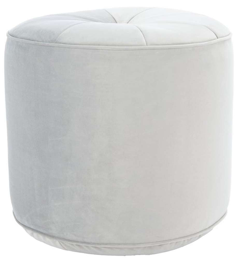 Safavieh - Hawkem Cylinder Ottoman - Light Grey - OTT4502B veiw 1