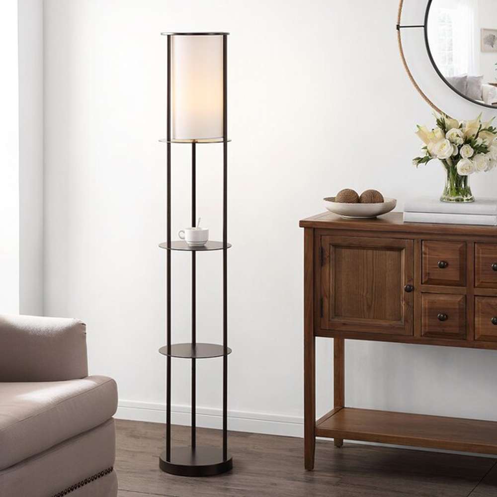 Safavieh - Hayes 59.5in Floor Lamp - Oil Rub Bronze - FLL4097A veiw 2