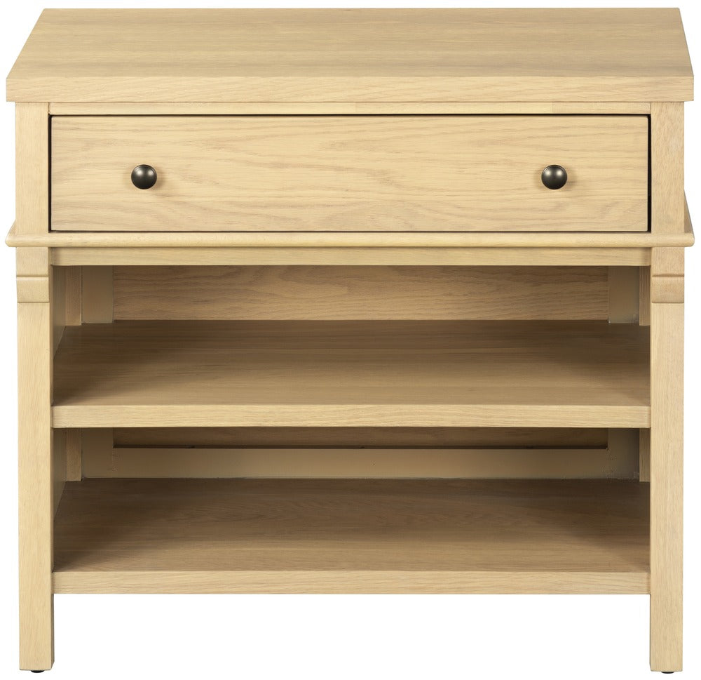 Safavieh - Haylie 1 Drawer Wood Nightstand / Oak - SFV2232A view 1