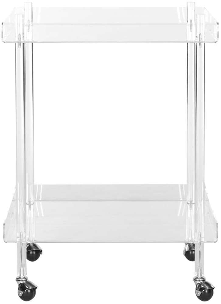 Safavieh - Healy Acrylic Kitchen Cart - Clear - FOX6017A veiw 1