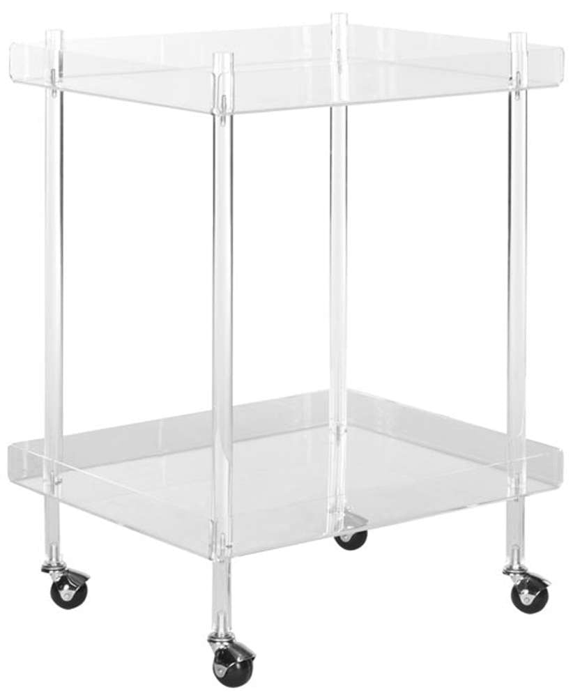 Safavieh - Healy Acrylic Kitchen Cart - Clear - FOX6017A veiw 3