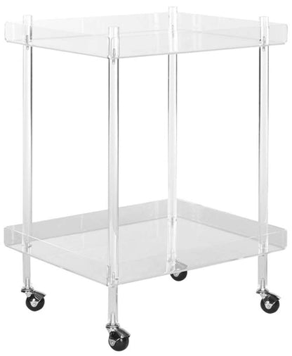 Safavieh - Healy Acrylic Kitchen Cart - Clear - FOX6017A veiw 3