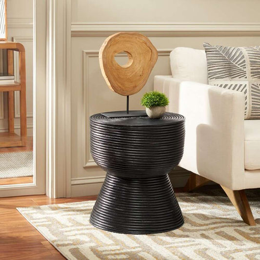 Safavieh - Heimdall Round Accent Table - Distressed Black - Black - ACC6503A veiw 2