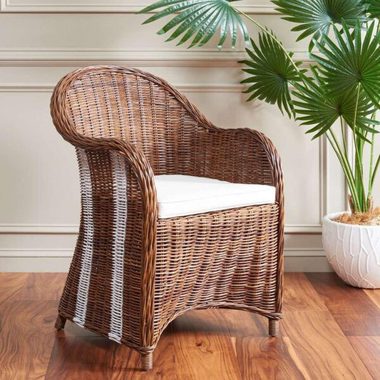 Safavieh - Hemi Club Chair - Natural - White - SEA7002A veiw 2