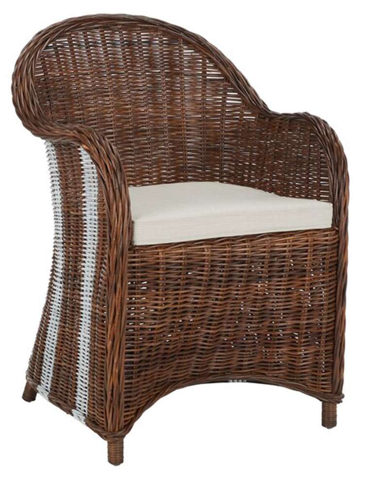 Safavieh - Hemi Club Chair - Natural - White - SEA7002A veiw 3