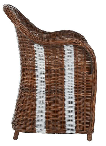Safavieh - Hemi Club Chair - Natural - White - SEA7002A veiw 4