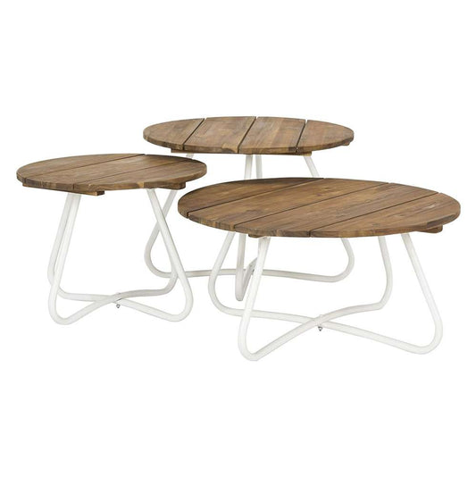 Safavieh - Henderson 3Pc Coffee Table - Natural - White - PAT6747A veiw 1
