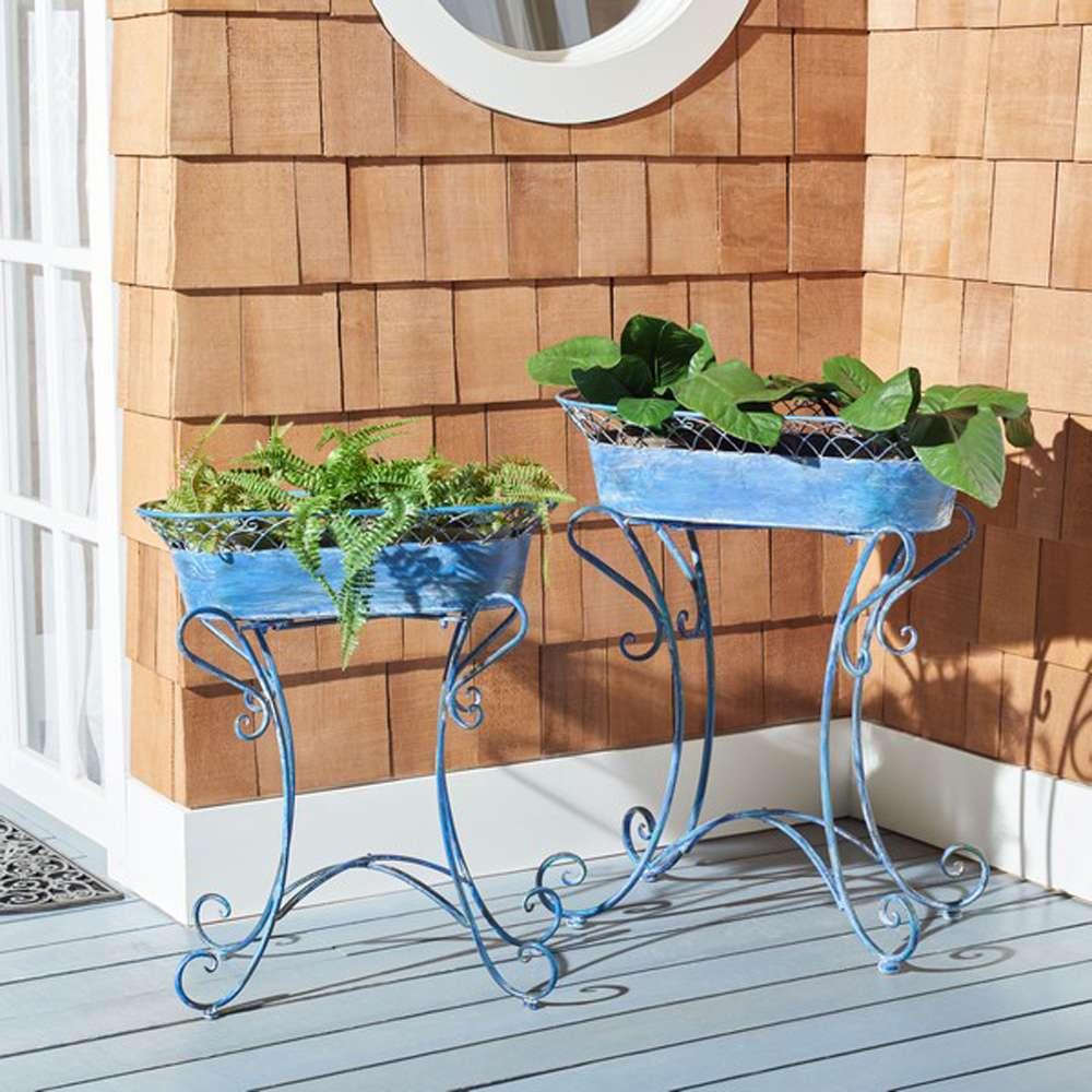 Safavieh - Hendrick Planters - Mossy Blue  - PAT5026C veiw 2