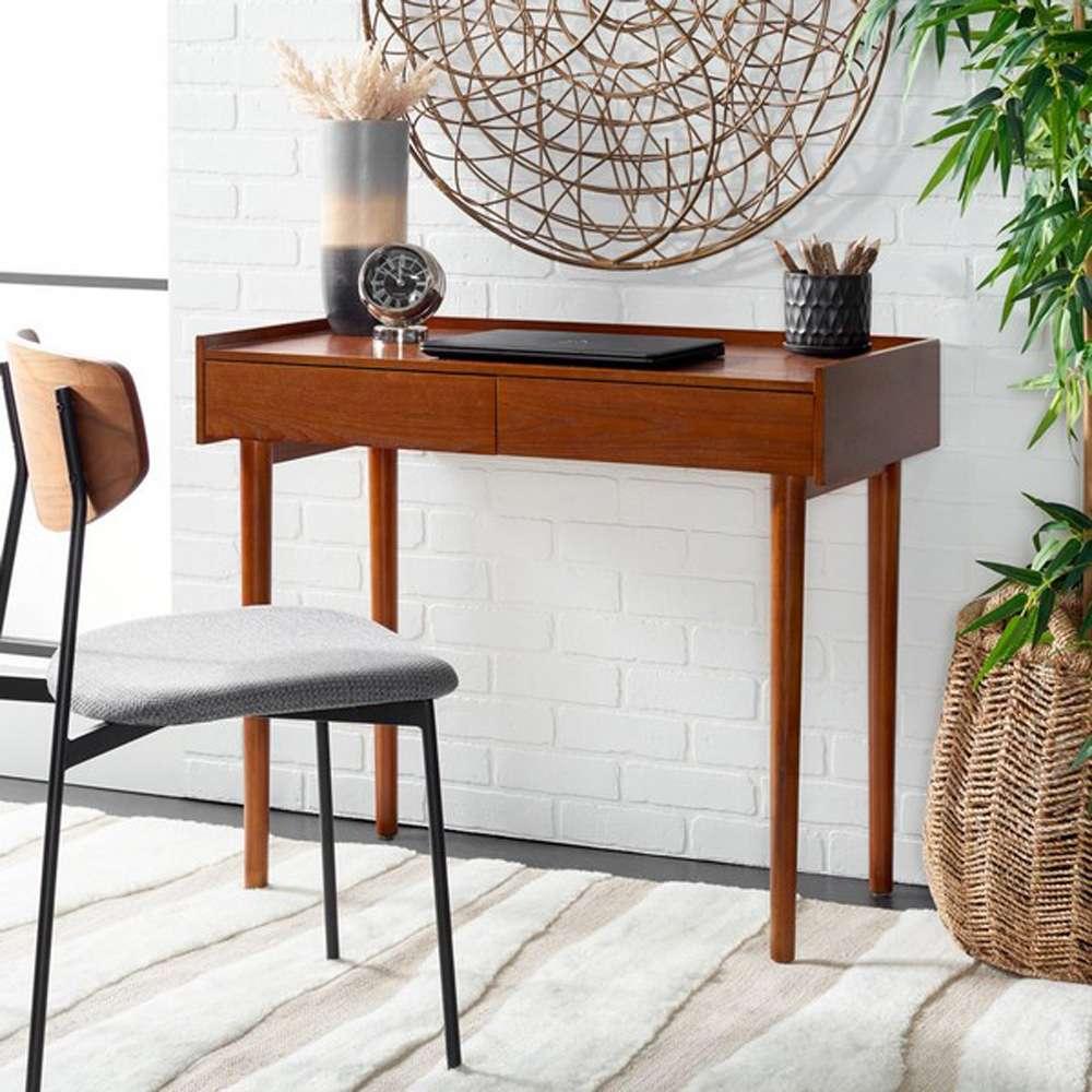 Safavieh - Henley 2 Drawer Desk - Brown - DSK2100D veiw 3