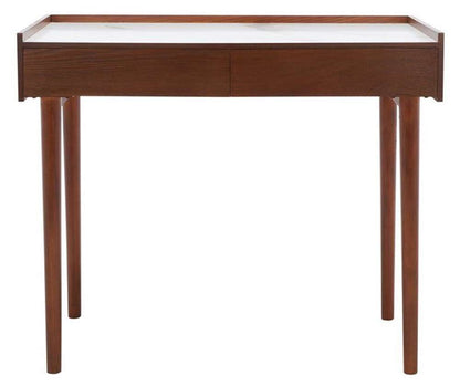 Safavieh - Henley 2 Drawer Desk - White Marble  - DSK2100F veiw 1