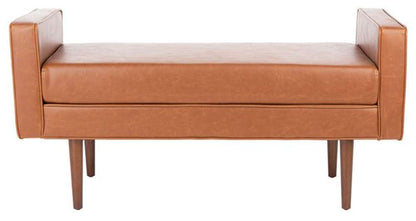 Safavieh - Henri Midcentury Bench - Light Brown - Walnut - BCH6303D veiw 1
