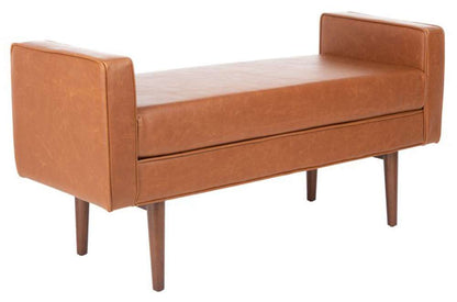 Safavieh - Henri Midcentury Bench - Light Brown - Walnut - BCH6303D veiw 3