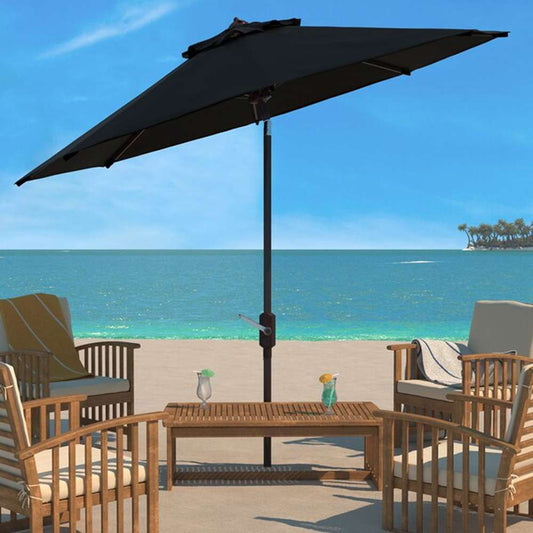 Safavieh - Herla 11Ft Auto Tilt Umbrella - Black - PAT8101D veiw 1