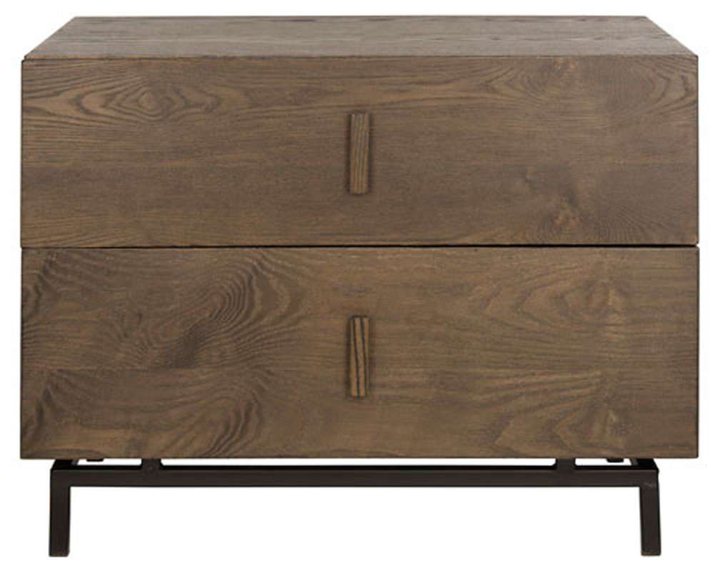 Safavieh - Herschel Cabinet - Dark Brown - Black - FOX4225A veiw 1
