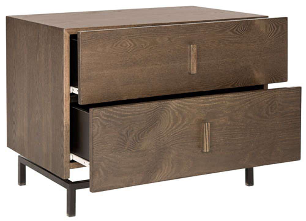 Safavieh - Herschel Cabinet - Dark Brown - Black - FOX4225A veiw 3