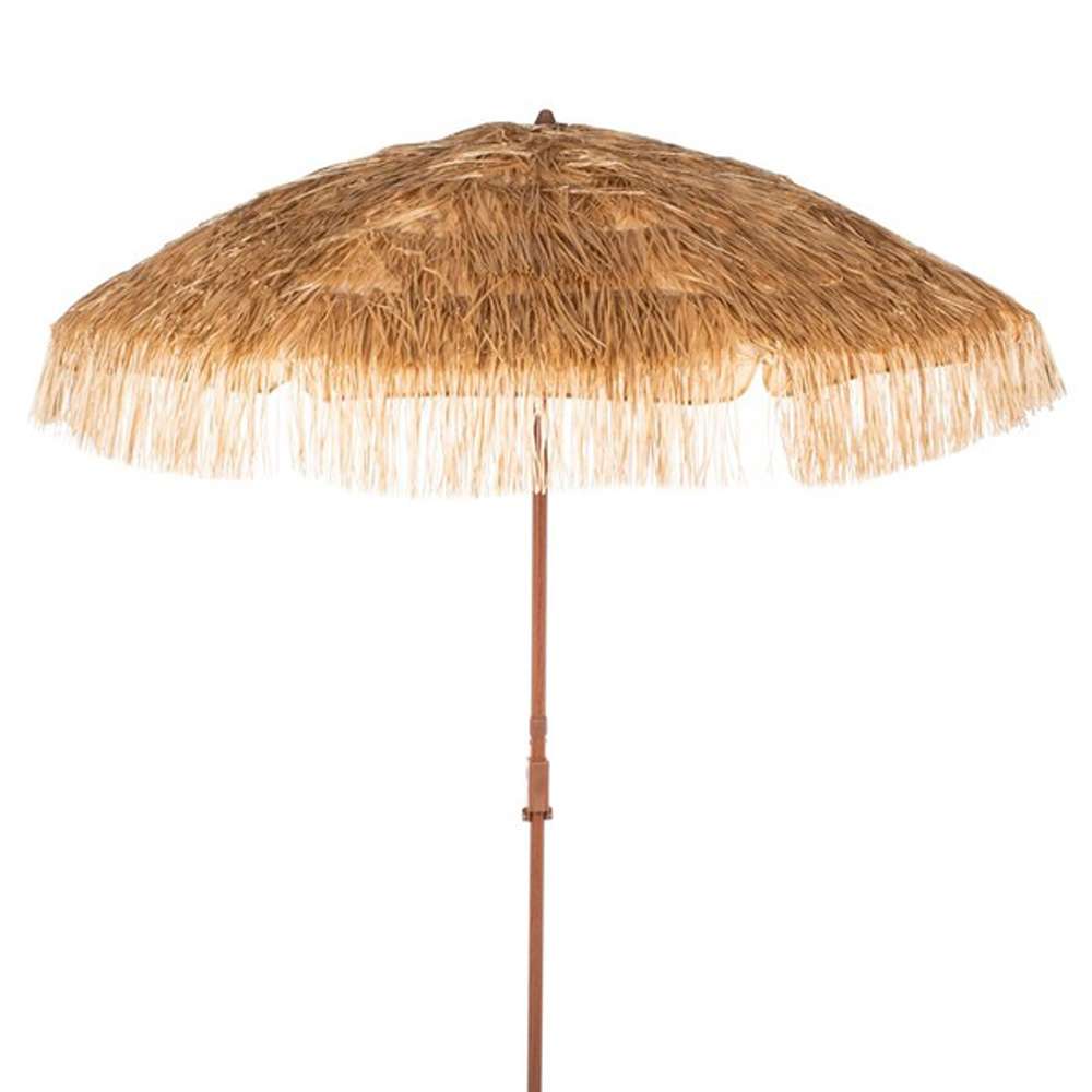 Safavieh - Hilo 6.5 Tiki Beach Umbrella - Brown - PAT8512A veiw 1