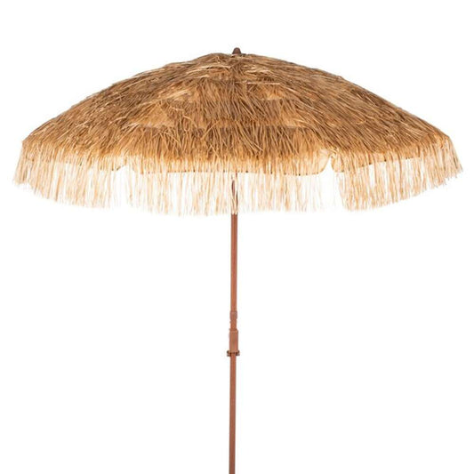 Safavieh - Hilo 6.5 Tiki Beach Umbrella - Brown - PAT8512A veiw 1