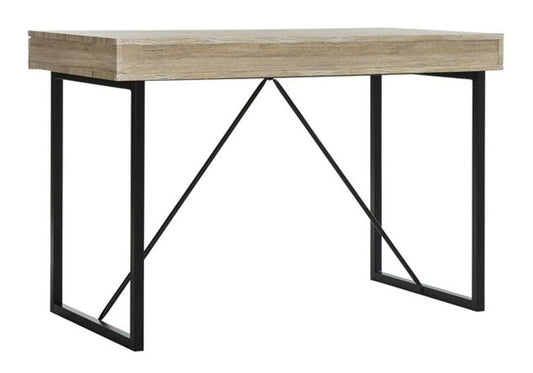 Safavieh - Hilton 3 Drawer Desk - Rustic Brown - Black - DSK2206A veiw 1