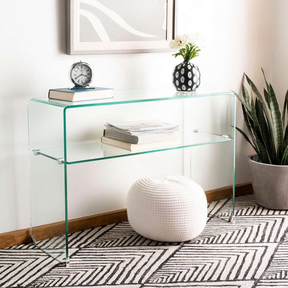 Safavieh - Hollis Glass Console Table - Clear - FOX6013A veiw 2