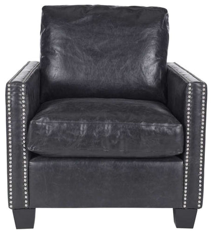 Safavieh - Horace Club Chair - Antique Black - MCR4736A veiw 1